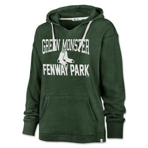 Women's '47 Green Boston Red Sox Pullover Hoodie Fenway Park